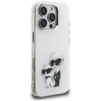 Karl Lagerfeld dėklas iPhone 16 Pro – baltas