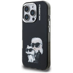 Karl Lagerfeld IML Aquarelle dėklas iPhone 16 Pro – juodas