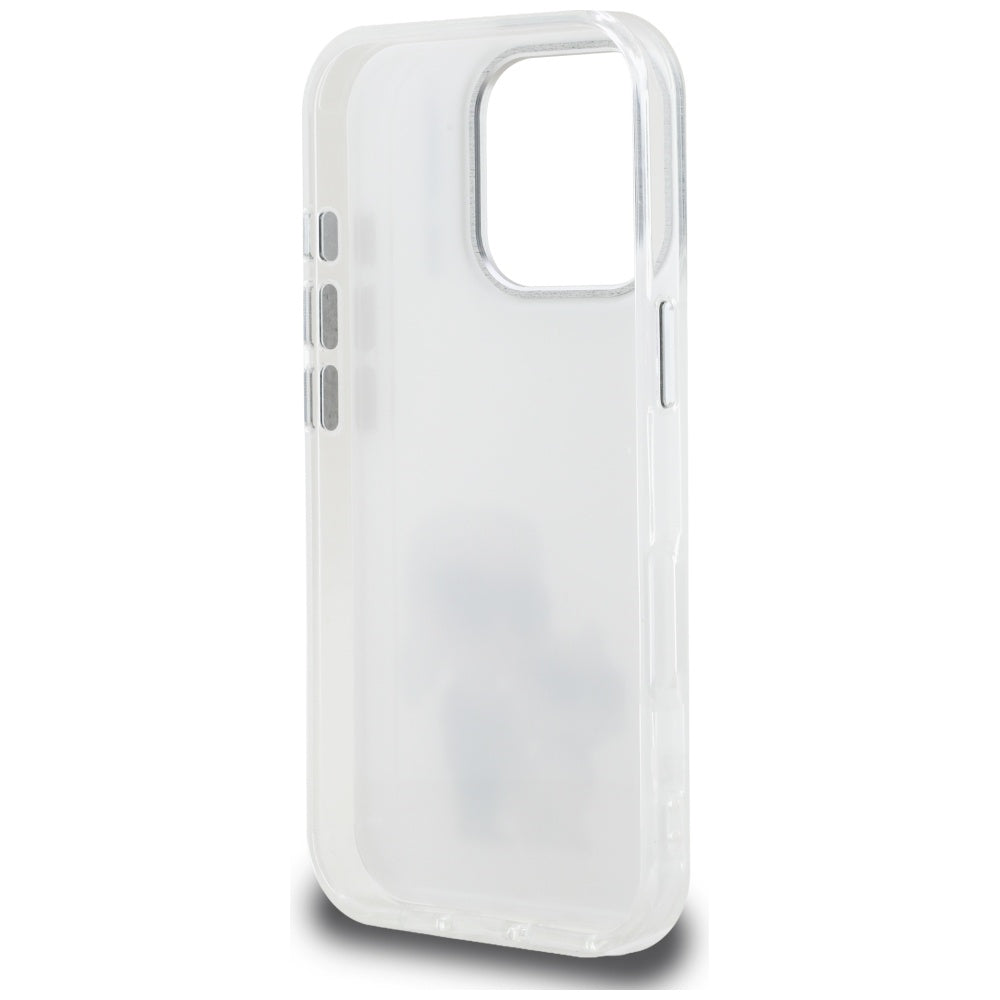 Karl Lagerfeld IML Aquarelle dėklas iPhone 16 Pro Max – baltas