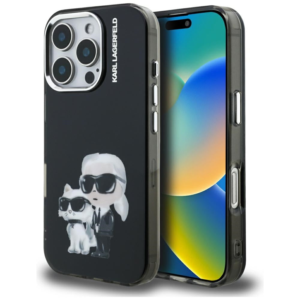Karl Lagerfeld dėklas iPhone 16 Pro Max – juodas