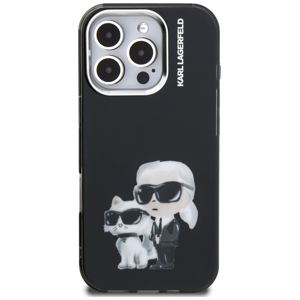 Karl Lagerfeld dėklas iPhone 16 Pro Max – juodas