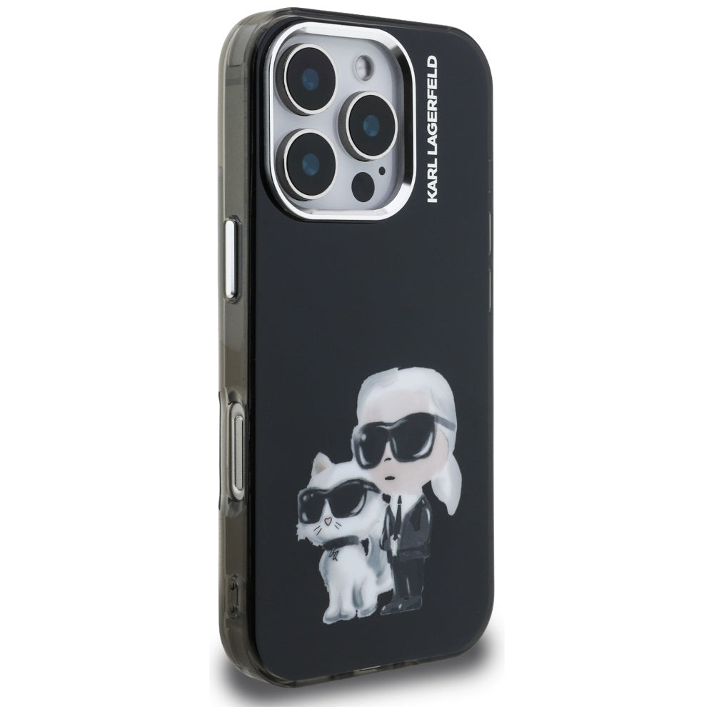 Karl Lagerfeld dėklas iPhone 16 Pro Max – juodas