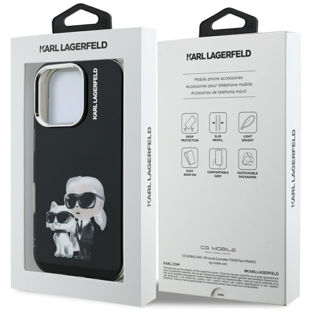 Karl Lagerfeld dėklas iPhone 16 Pro Max – juodas
