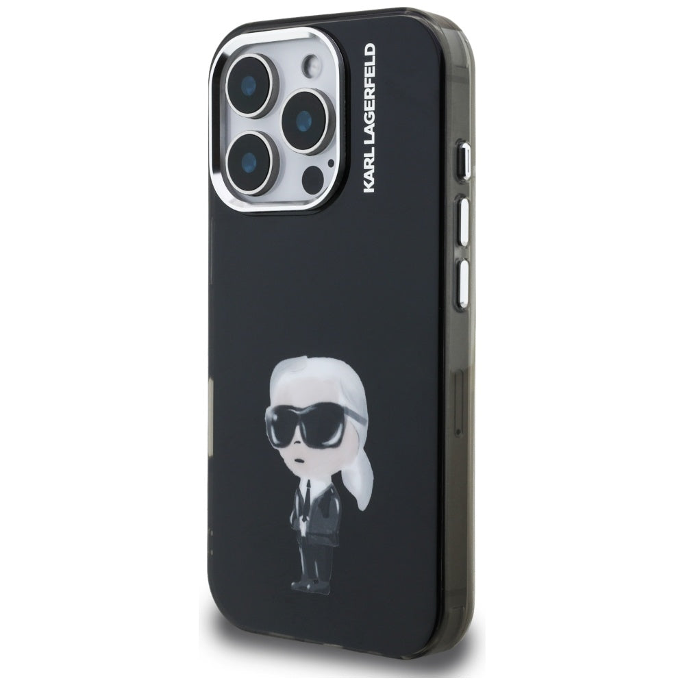 Karl Lagerfeld MagSafe dėklas iPhone 16 Pro Max – juodas -- iPhone 16 Pro Max