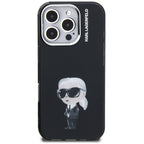 Karl Lagerfeld MagSafe dėklas iPhone 16 Pro Max – juodas -- iPhone 16 Pro Max