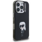 Karl Lagerfeld MagSafe dėklas iPhone 16 Pro Max – juodas -- iPhone 16 Pro Max