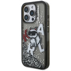 Karl Lagerfeld blizgus dėklas iPhone 16 Pro – juodas -- iPhone 16 Pro