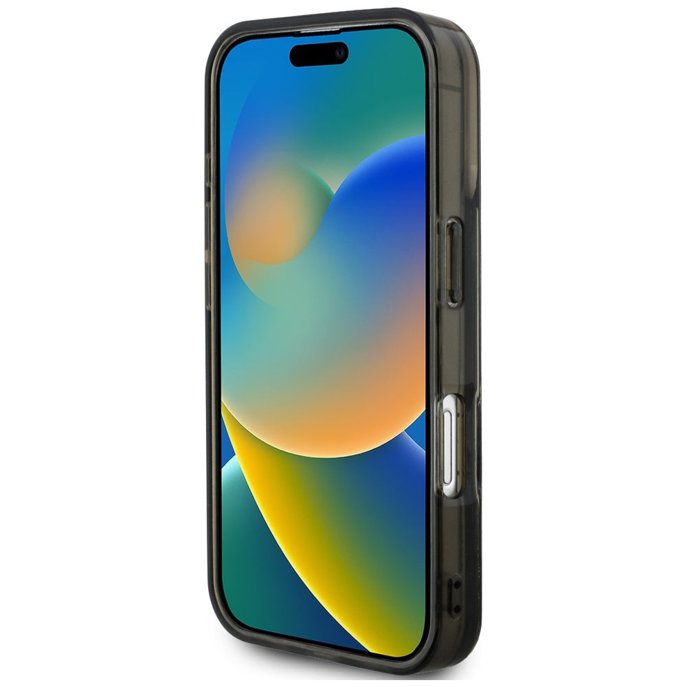 Karl Lagerfeld blizgus dėklas iPhone 16 Pro – juodas -- iPhone 16 Pro