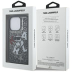 Karl Lagerfeld blizgus dėklas iPhone 16 Pro – juodas -- iPhone 16 Pro