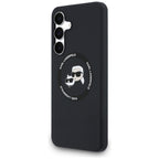 Karl Lagerfeld silikoninis MagSafe dėklas Galaxy S25 FE – juodas