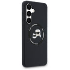 Karl Lagerfeld silikoninis MagSafe dėklas Galaxy S25 FE – juodas
