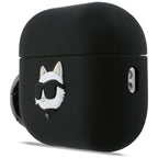 Karl Lagerfeld silikoninis 3D dėklas AirPods Pro 3 – juodas -- AirPods Pro 3