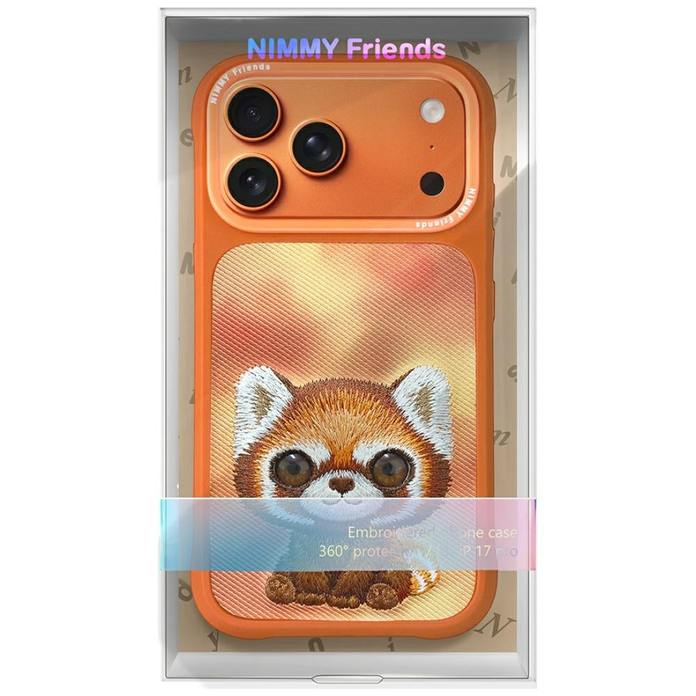 Nimmy Big Eyed Pet 2.0 dėklas iPhone 17 Pro – oranžinis -- iPhone 17 Pro