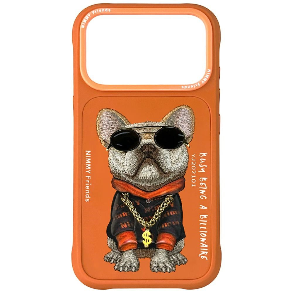 Nimmy Glasses Cool Dog iPhone 17 Pro Case - Orange Main image