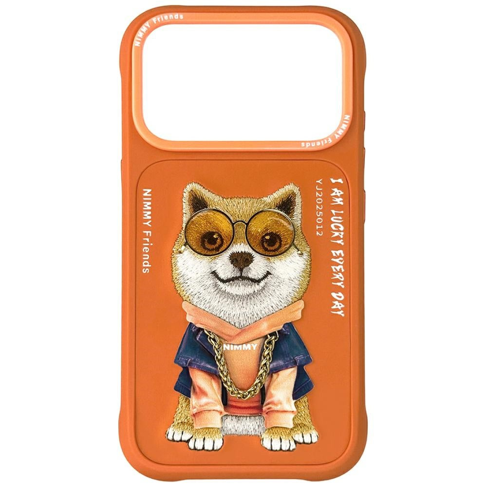 Nimmy Glasses Cool Dog iPhone 17 Pro Case - Orange Main image