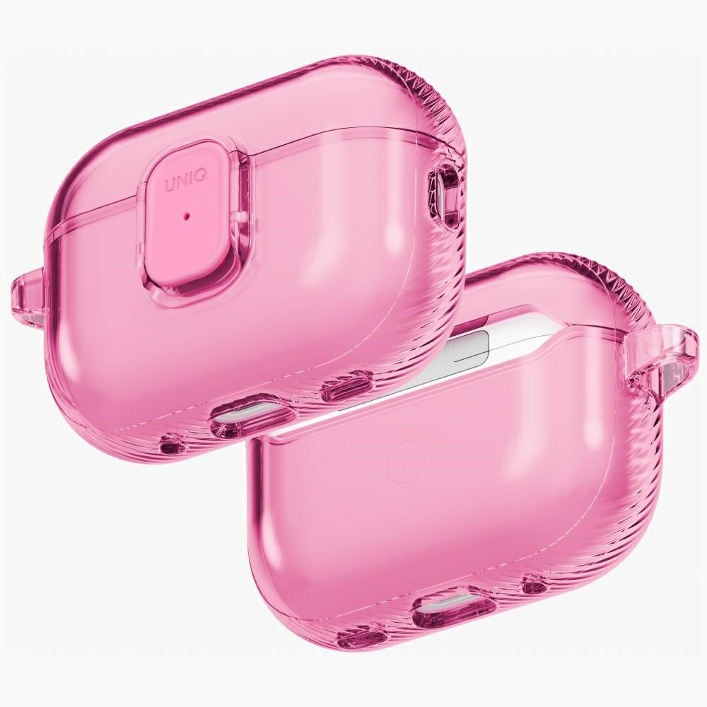 Uniq Glase Pro Case for AirPods Pro 3 Lock Case - Transparent Pink Main image