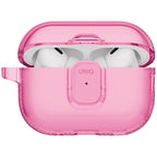 Uniq Glase Pro Lock dėklas AirPods Pro 3 – skaidrus rožinis