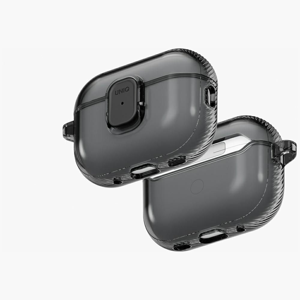 Uniq Glase Pro Lock dėklas AirPods Pro 3 – dūminis