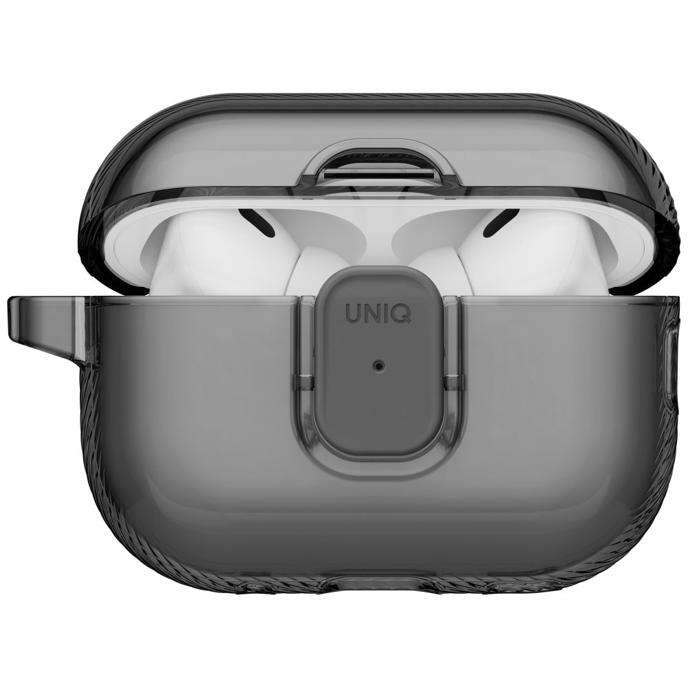 Uniq Glase Pro Lock dėklas AirPods Pro 3 – dūminis