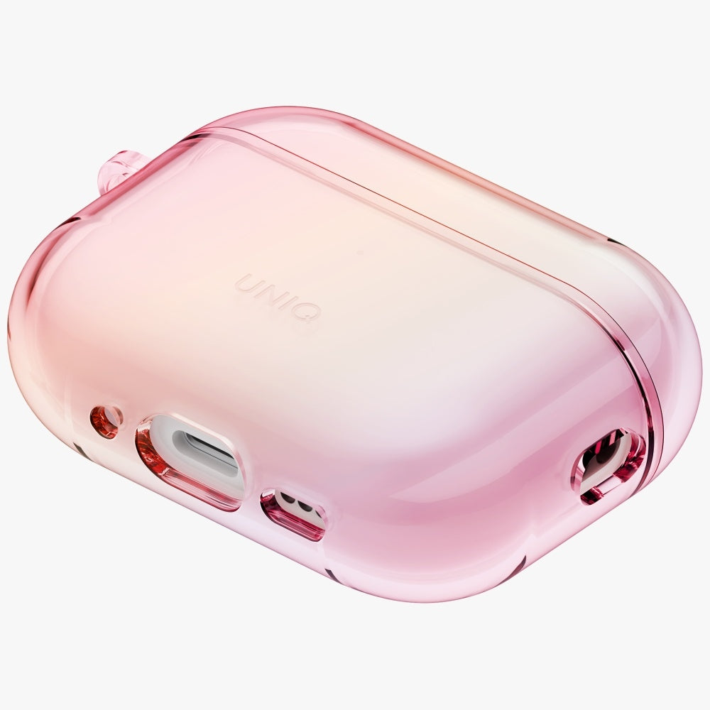 Uniq Iridescia dėklas AirPods Pro 3 – skaidriai rožinis