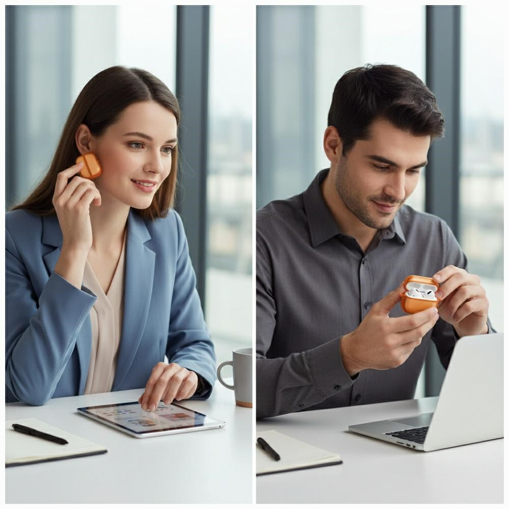Uniq Veren dėklas AirPods Pro 3 – oranžinis