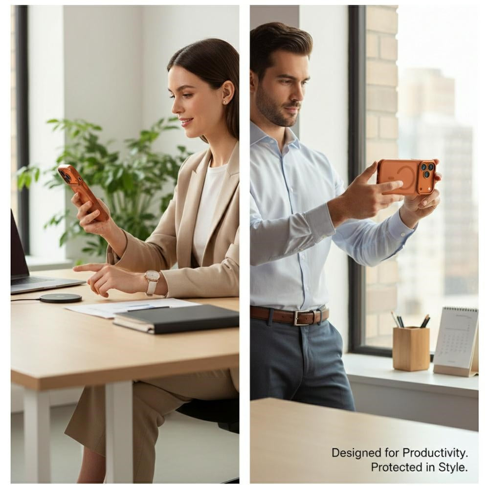 Uniq Veren iPhone 17 Pro Magclick Charging Case - Orange Secondary image