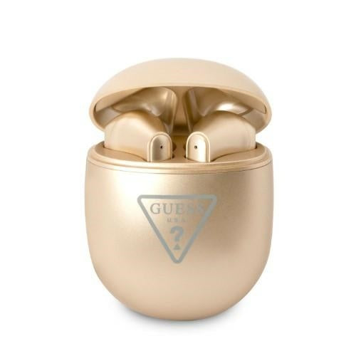 Guess Triangle Logo Bluetooth TWS belaidės ausinės – auksinės