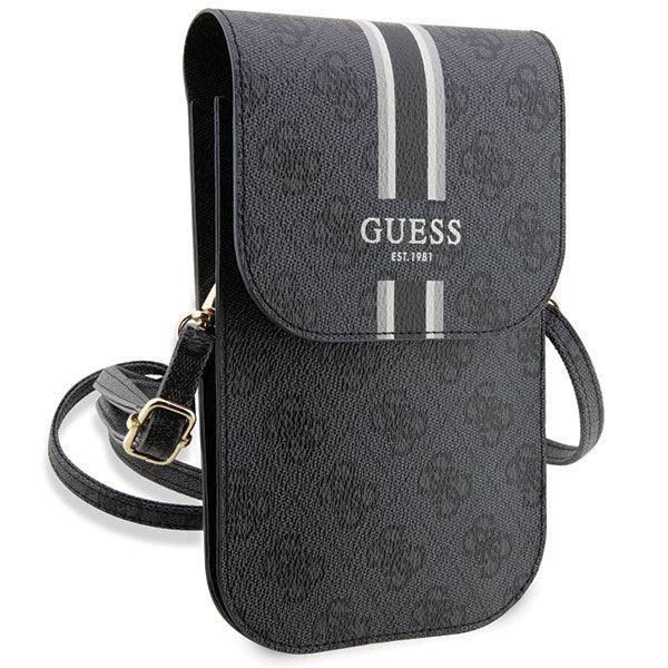Guess 4G Stripe rankinė telefonui – juoda -- Cell phone cases and covers