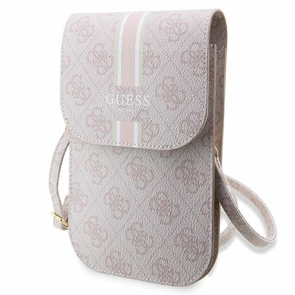 Guess 4G Stripe rankinė – rožinė -- Cell phone cases and covers