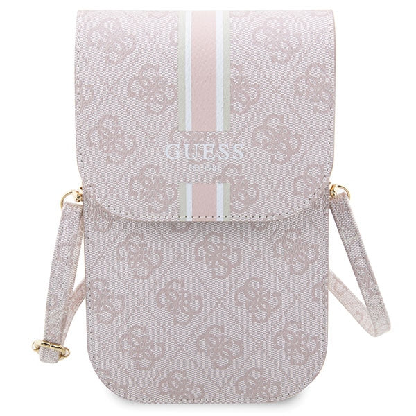 Guess 4G Stripe rankinė – rožinė -- Cell phone cases and covers