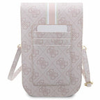 Guess 4G Stripe rankinė – rožinė -- Cell phone cases and covers