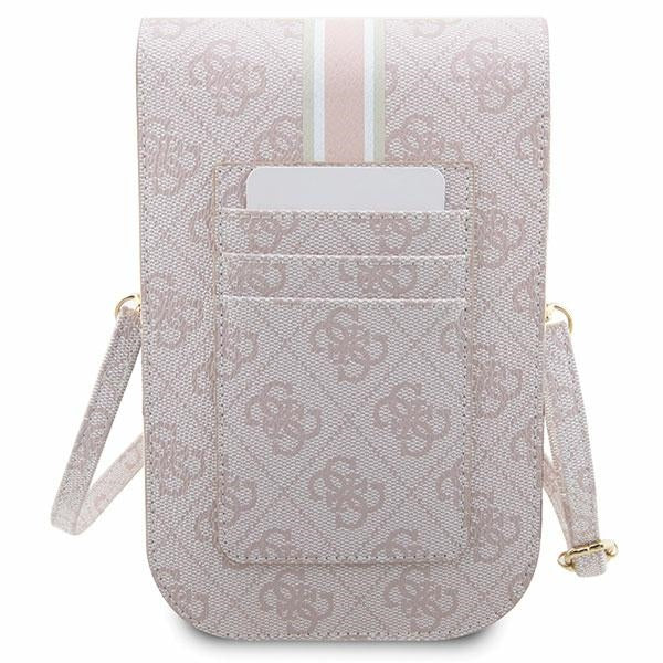 Guess 4G Stripe rankinė – rožinė -- Cell phone cases and covers