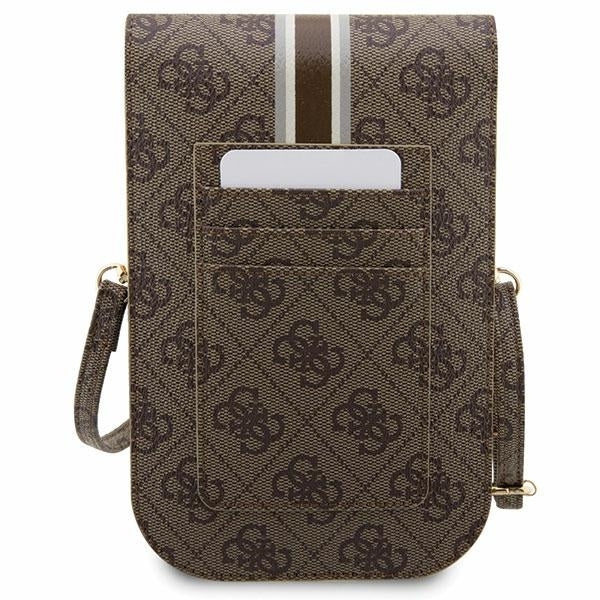 Guess 4G Stripe rankinė telefonui – ruda -- Cell phone cases and covers