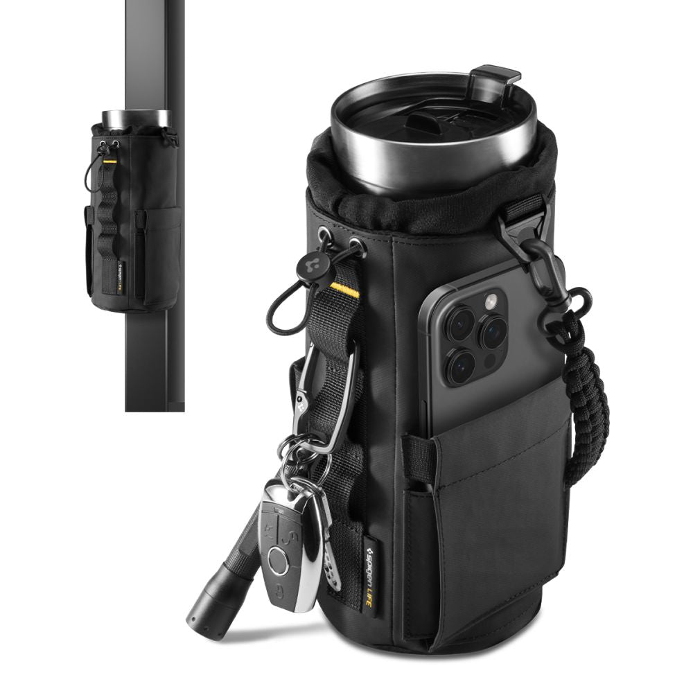 Spigen puodelio laikiklio krepšys magnetinis vandeniui, telefonui, raktams - Juodas -- Bicycle Bags