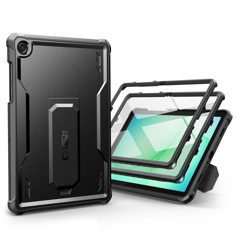 Tech-Protect Kevlar Pro dėklas, skirtas Samsung Galaxy Tab A9+ / A11+ - Black -- Samsung Galaxy Tab A9+ / Samsung A11+ /...