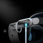 BoboVR E3 Pro galvos dirželis su baterija Meta Quest 3 ir 3S - balta ir juoda -- Meta Quest 3 / Meta Quest 3S