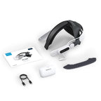 BoboVR E3 Pro galvos dirželis su baterija Meta Quest 3 ir 3S - balta ir juoda -- Meta Quest 3 / Meta Quest 3S