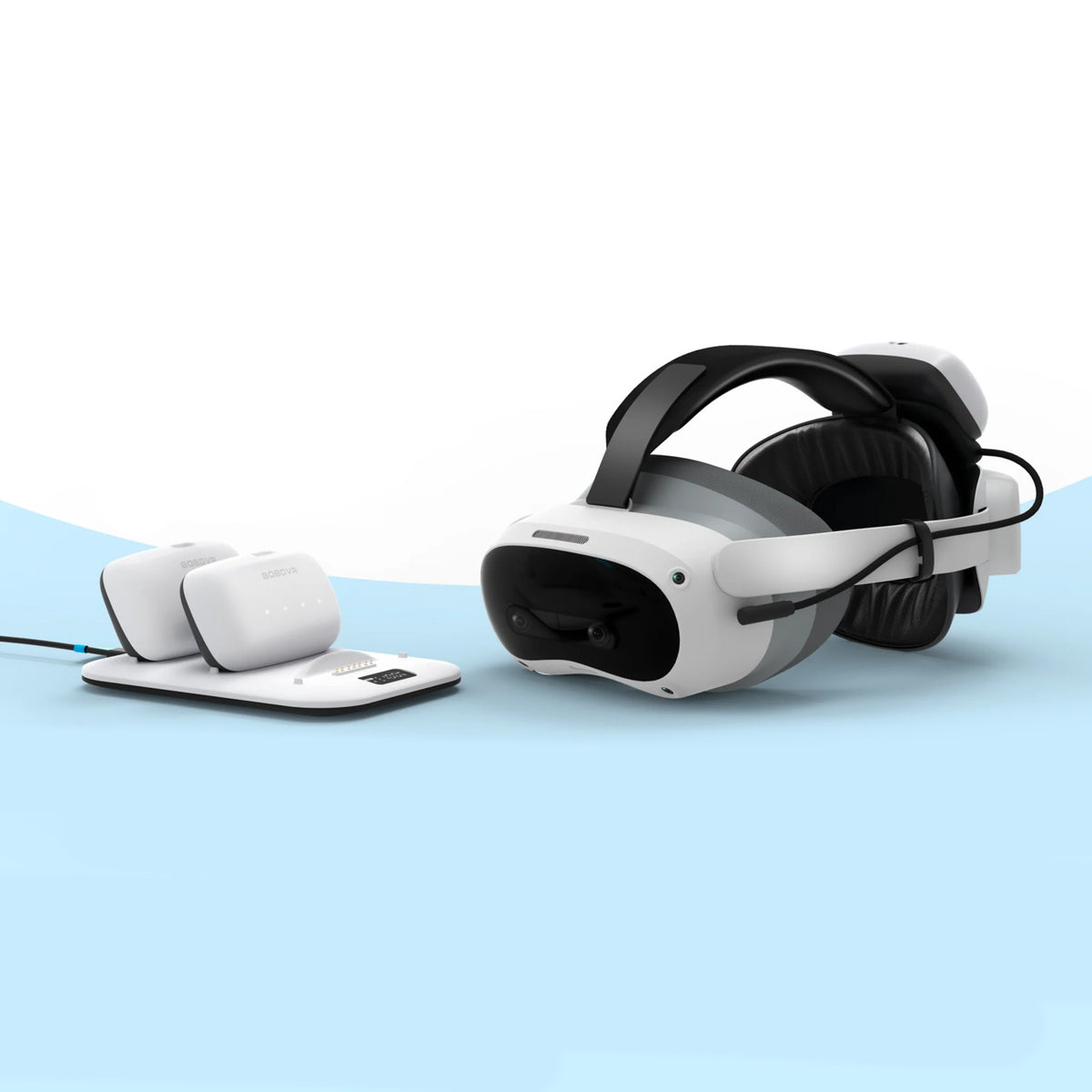 BoboVR P4U galvos dirželis su baterija PICO 4 Ultra ir Ultra Enterprise - Balta ir juoda -- Gaming Accessories