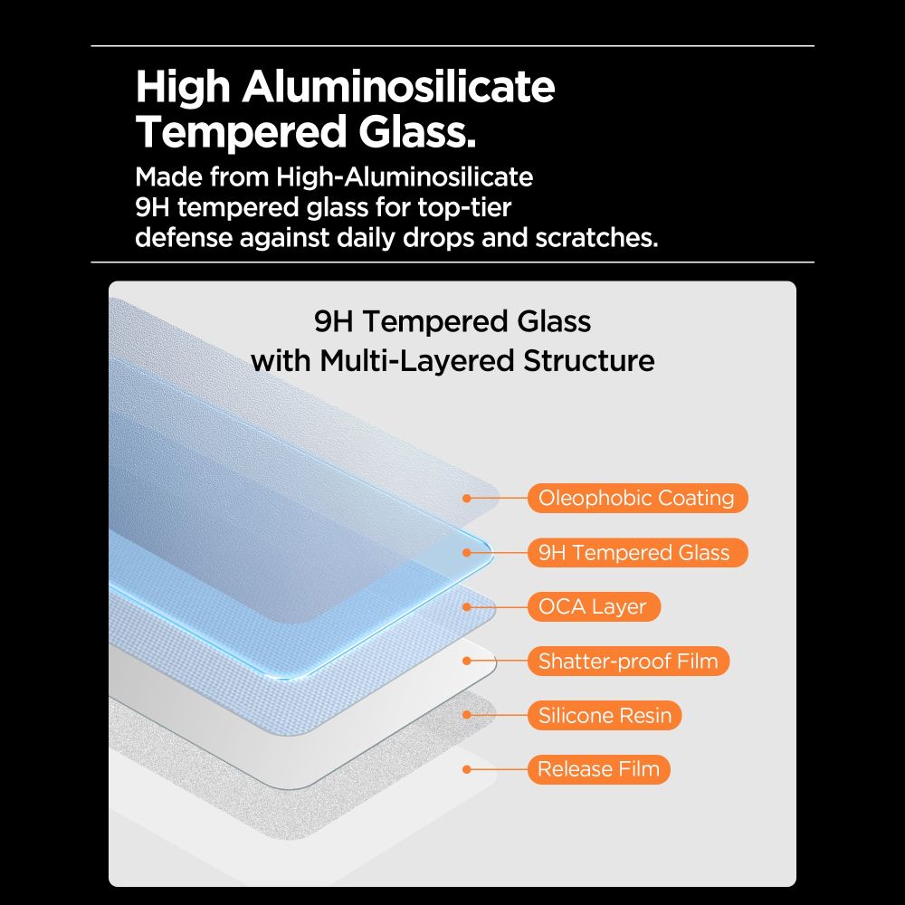 Spigen Glas.tR AlignMaster Slim 3-Pack grūdintas stiklas, skirtas iPhone 17 Pro -- Cell phone tempered glass