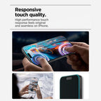Spigen Glas.tR AlignMaster Slim 3-Pack grūdintas stiklas, skirtas iPhone 17 Pro -- Cell phone tempered glass