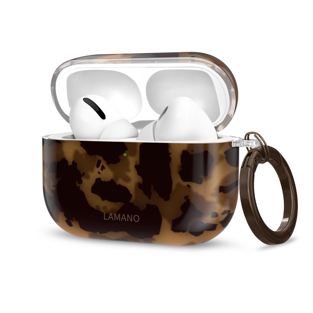 Tech-Protect Lamano dėklas, skirtas AirPods Pro 1 / 2 - black and brown -- AirPods AirPods Pro 1 / AirPods 2