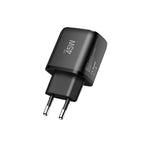 Tech-Protect sieninis įkroviklis NCA45W-GAN 2-Port USB-C / USB-A 45W - juodas -- Cell phone chargers