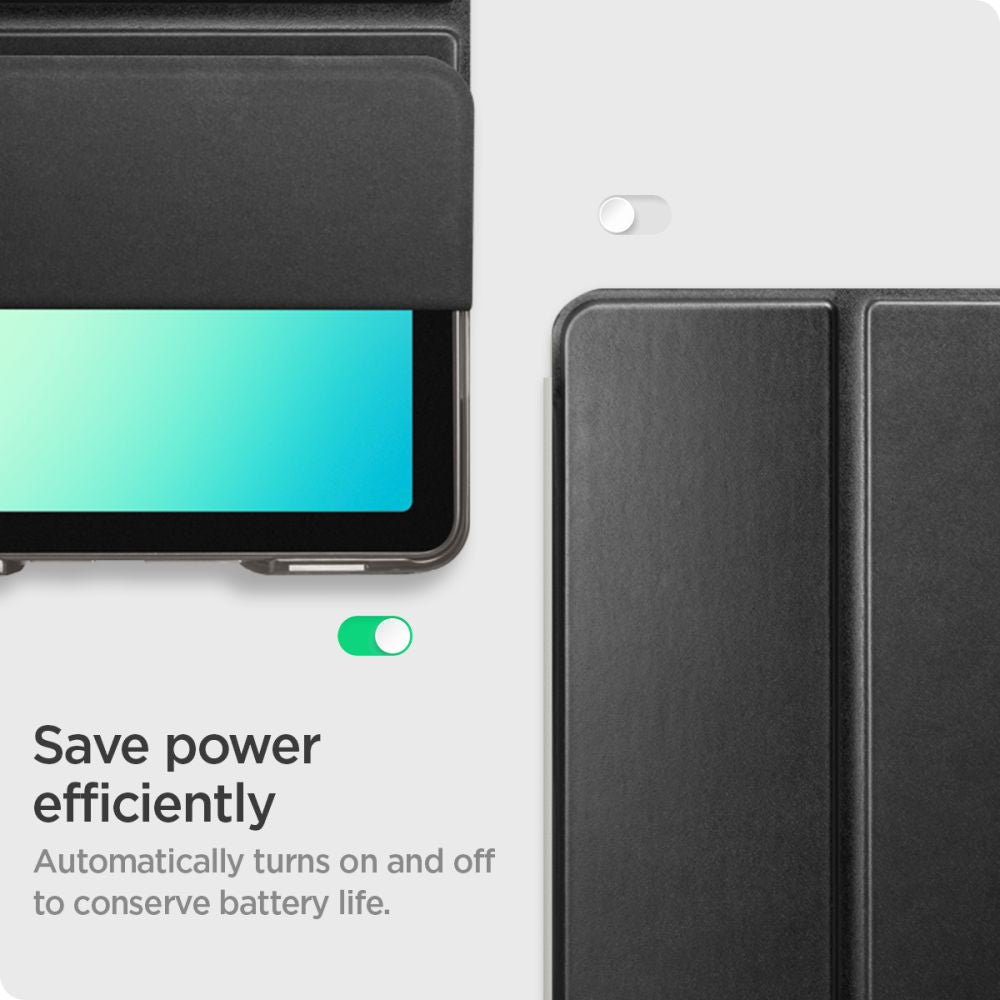 „Spigen Smart Fold“ dėklas, skirtas „Samsung“ Galaxy Tab A9+ / A11+ - Black