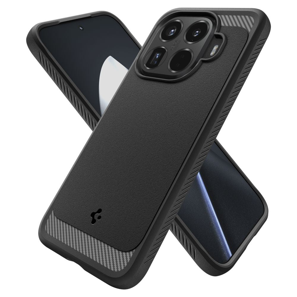 „Spigen Rugged Armor“ dėklas, skirtas „Xiaomi 15T Pro“ – juodas
