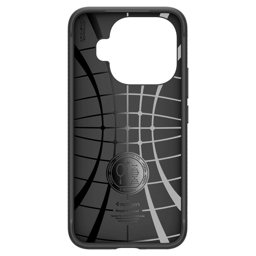 „Spigen Rugged Armor“ dėklas, skirtas „Xiaomi 15T Pro“ – juodas