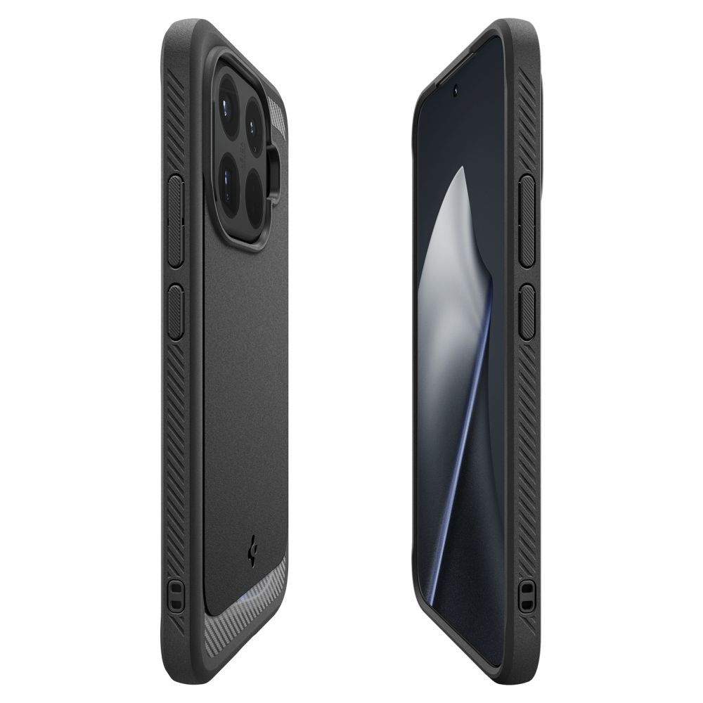 „Spigen Rugged Armor“ dėklas, skirtas „Xiaomi 15T Pro“ – juodas