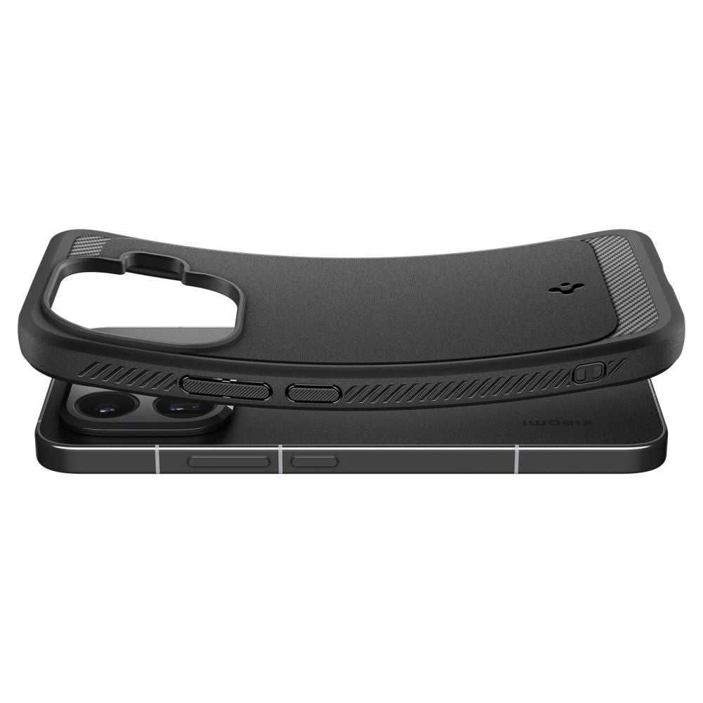 „Spigen Rugged Armor“ dėklas, skirtas „Xiaomi 15T Pro“ – juodas