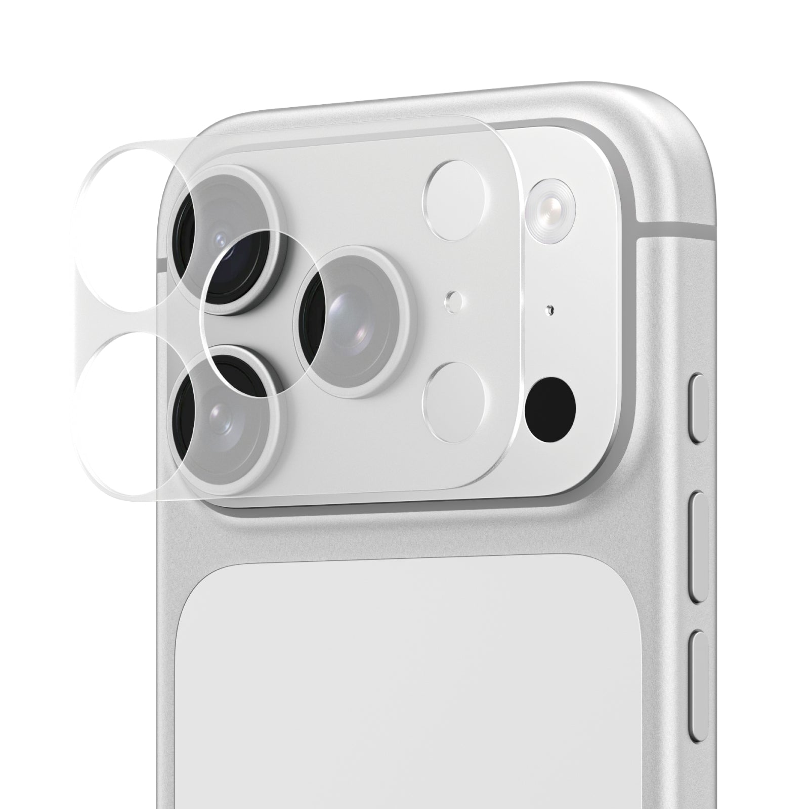 AmazingThing Objektyvo modulio apsauga, skirta iPhone 17 Pro Max Camera Island - skaidrus matinis -- Cell phone tempered...