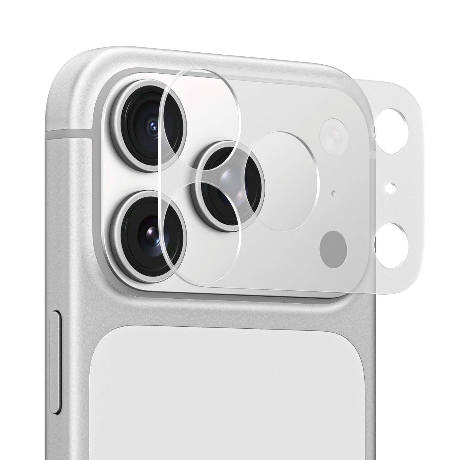 AmazingThing Objektyvo modulio apsauga, skirta iPhone 17 Pro Max Camera Island - skaidrus matinis -- Cell phone tempered...