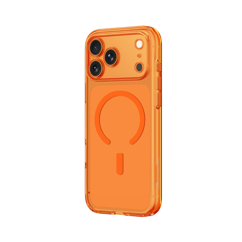 „AmazingThing Minimal Mag“ objektyvo dėklas, skirtas iPhone 17 Pro - Orange